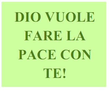 Fare le pace con Dio